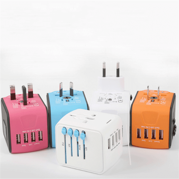 Multi-Function Travel Socket Universal Adapter with USB Charging