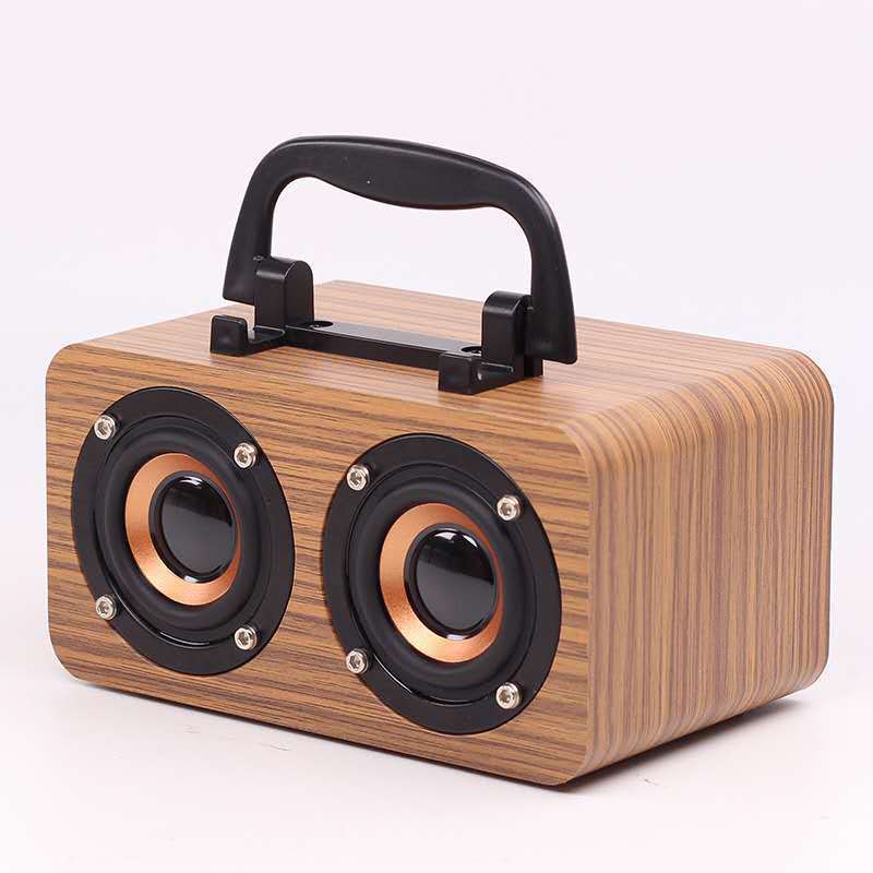 Wooden Wireless Bluetooth Speaker Portable Outdoor Wooden Wireless