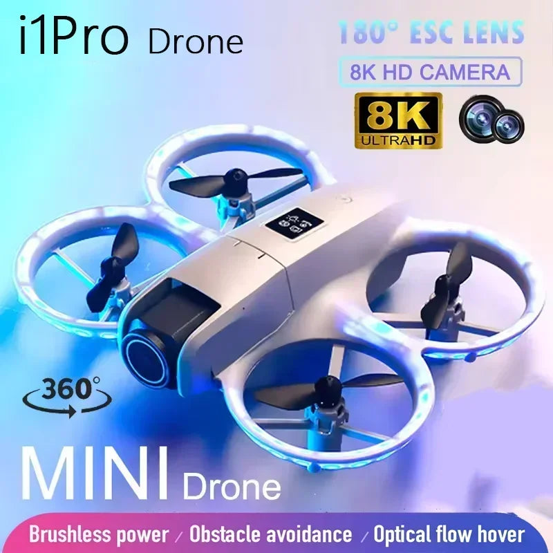 2025 I1Pro Mini Drone – 8K HD Dual Camera, Obstacle Avoidance & Brushless Motors
