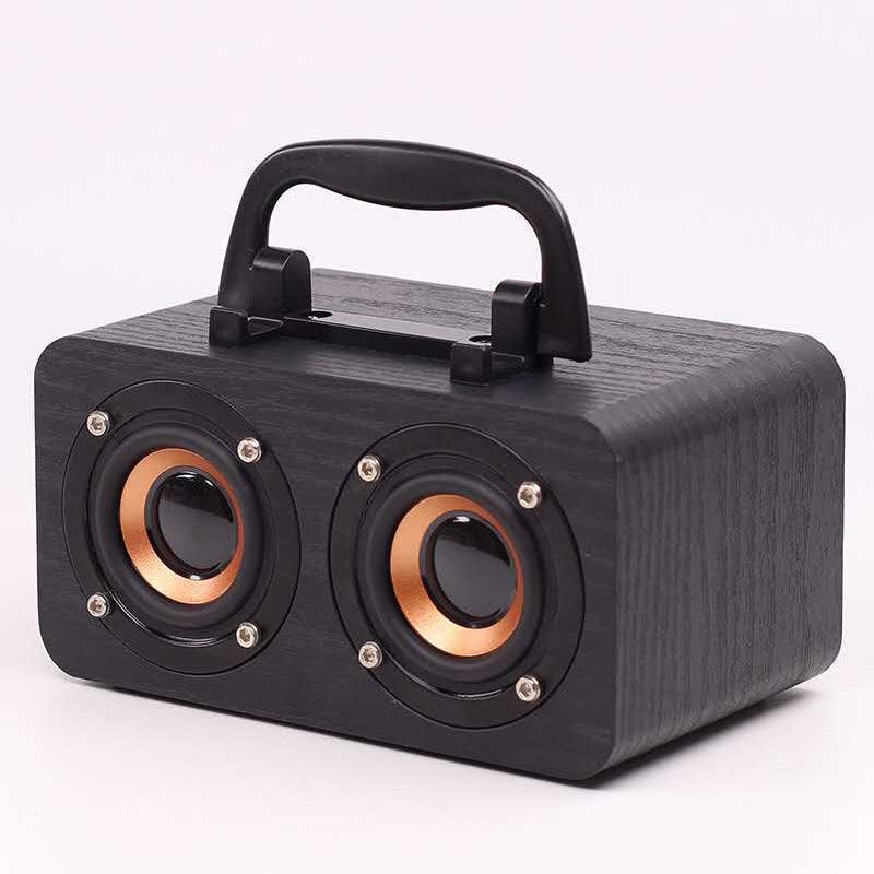 Wooden Wireless Bluetooth Speaker Portable Outdoor Wooden Wireless