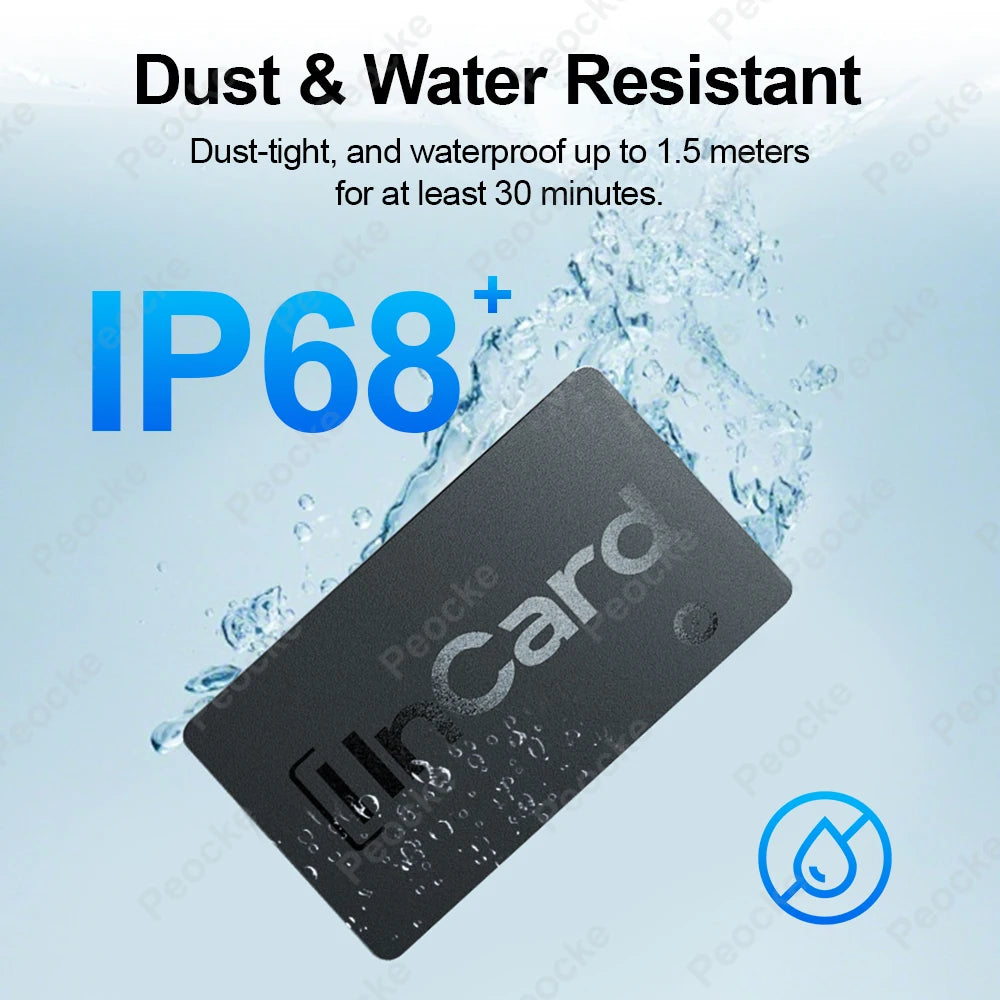 Wallet Anti-Loss GPS Smart Tag | Slim Bluetooth Tracker for Wallets, Keys & Luggage