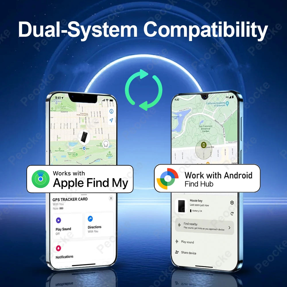 Wallet Anti-Loss GPS Smart Tag | Slim Bluetooth Tracker for Wallets, Keys & Luggage