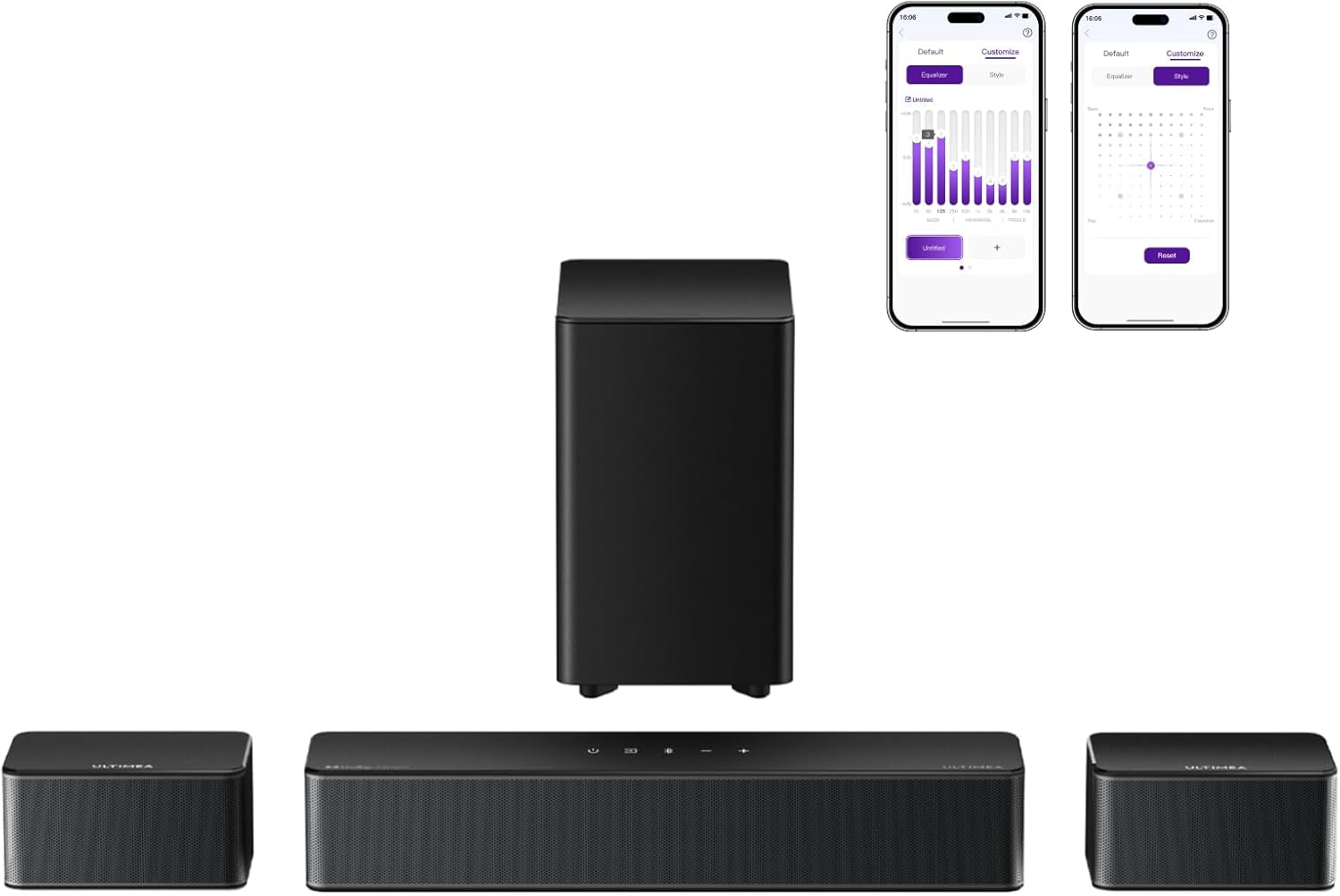 5.1 Sound Bar, 410W Dolby Atmos Surround Sound System with Subwoofer – Poseidon D60 (2025 New Version)