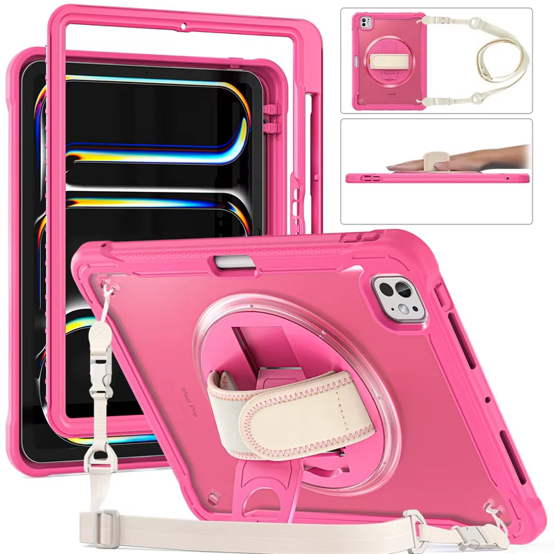 Shockproof iPad Case with Strap