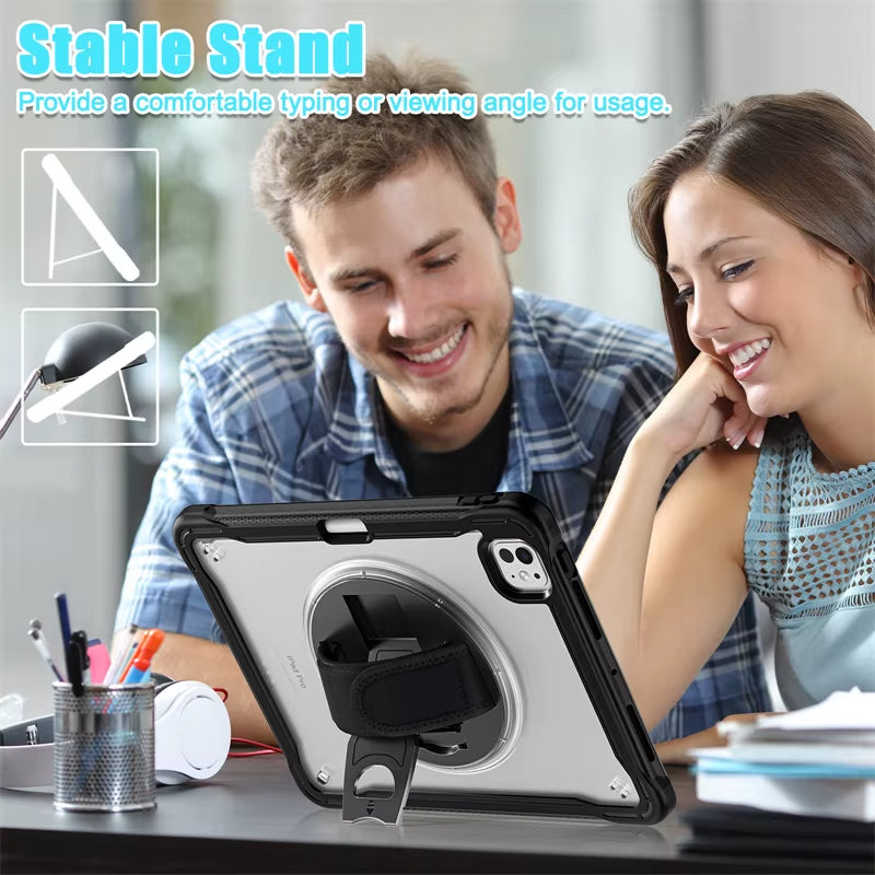Shockproof iPad Case with Strap