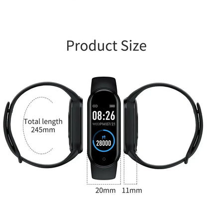 All-In-One M5 Watch: 1.2" Color Display, Fitness Step Counting, 10+ Sports, Call Reminder, Remote Shutter & Playback