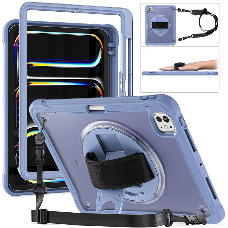 Shockproof iPad Case with Strap