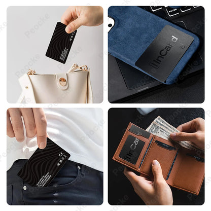 Wallet Anti-Loss GPS Smart Tag | Slim Bluetooth Tracker for Wallets, Keys & Luggage