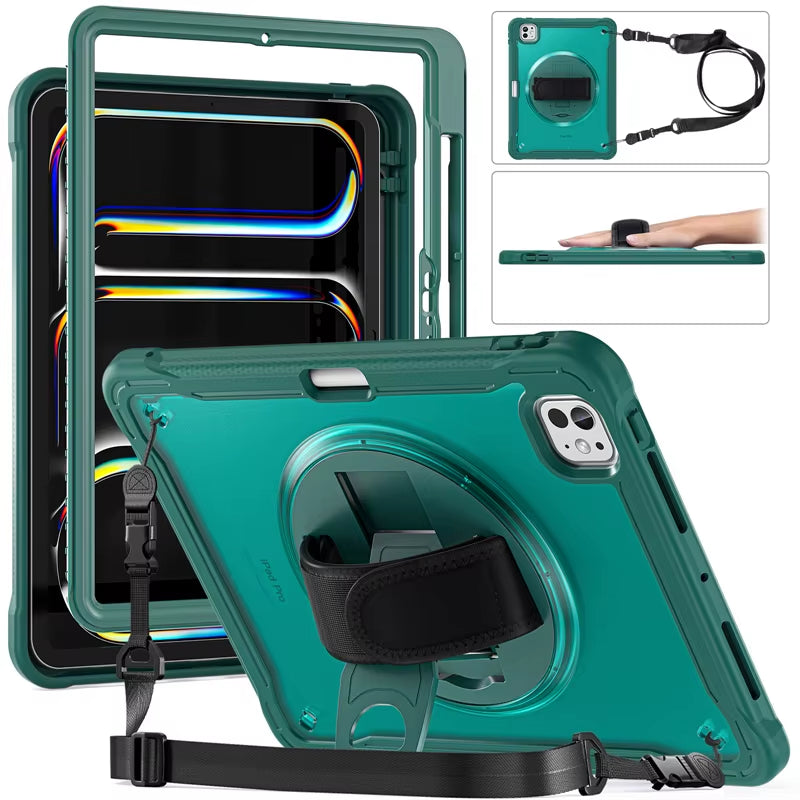 Shockproof iPad Case with Strap