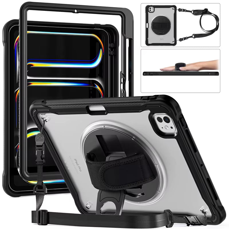 Shockproof iPad Case with Strap