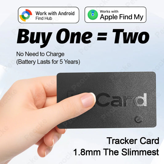 Wallet Anti-Loss GPS Smart Tag | Slim Bluetooth Tracker for Wallets, Keys & Luggage