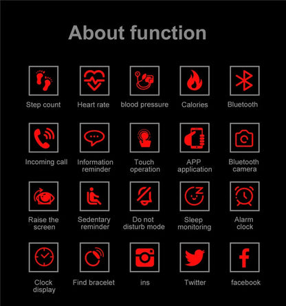 Bluetooth Smart Sports Bracelet Pedometer Heart Rate Blood Pressure Fitness Tracker Smartwatch for Ios Android+Box Men and Women