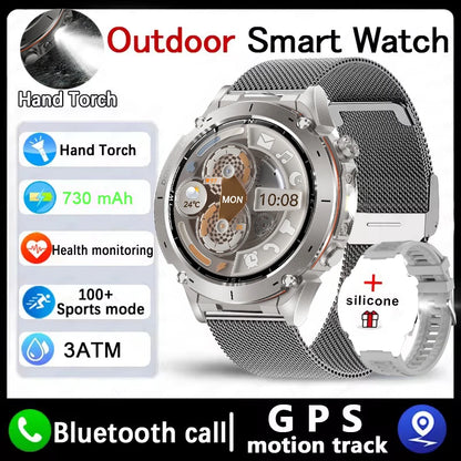 2025 Dual-Band GPS Outdoor Smartwatch – Professional 10ATM Waterproof Fitness Tracker