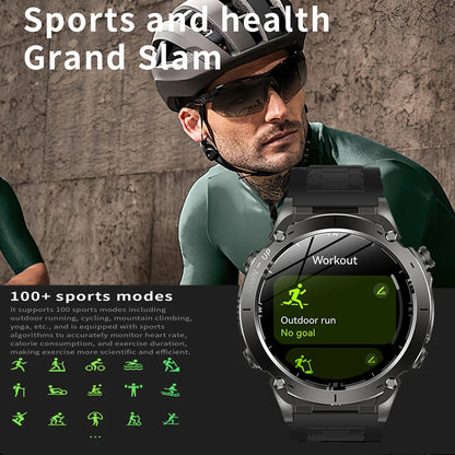 2025 Dual-Band GPS Outdoor Smartwatch – Professional 10ATM Waterproof Fitness Tracker