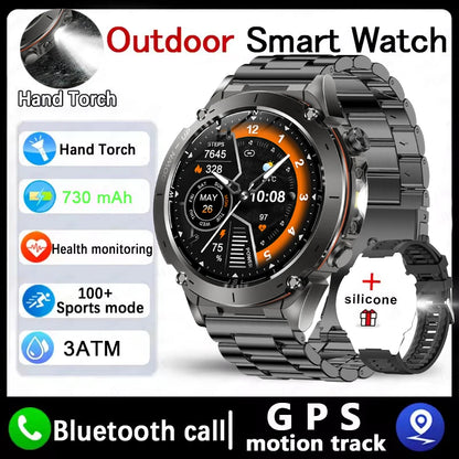 2025 Dual-Band GPS Outdoor Smartwatch – Professional 10ATM Waterproof Fitness Tracker
