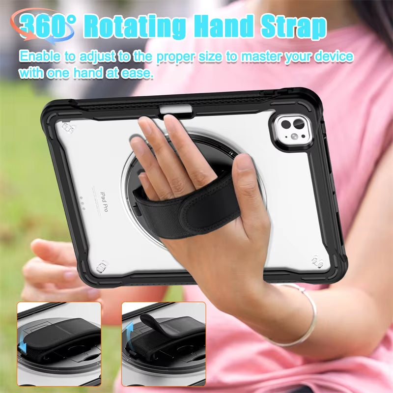 Shockproof iPad Case with Strap