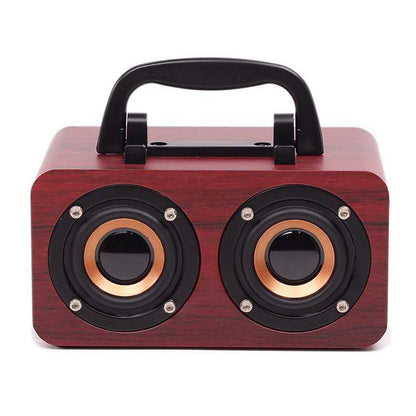 Wooden Wireless Bluetooth Speaker Portable Outdoor Wooden Wireless