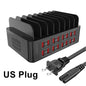 150W Universal 16-Port USB Charging Station – Multi-Device Charger with Tablet Stand