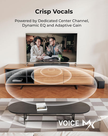 5.1CH Surround Sound Bar with Subwoofer – Dolby Atmos, 300W Home Theater System