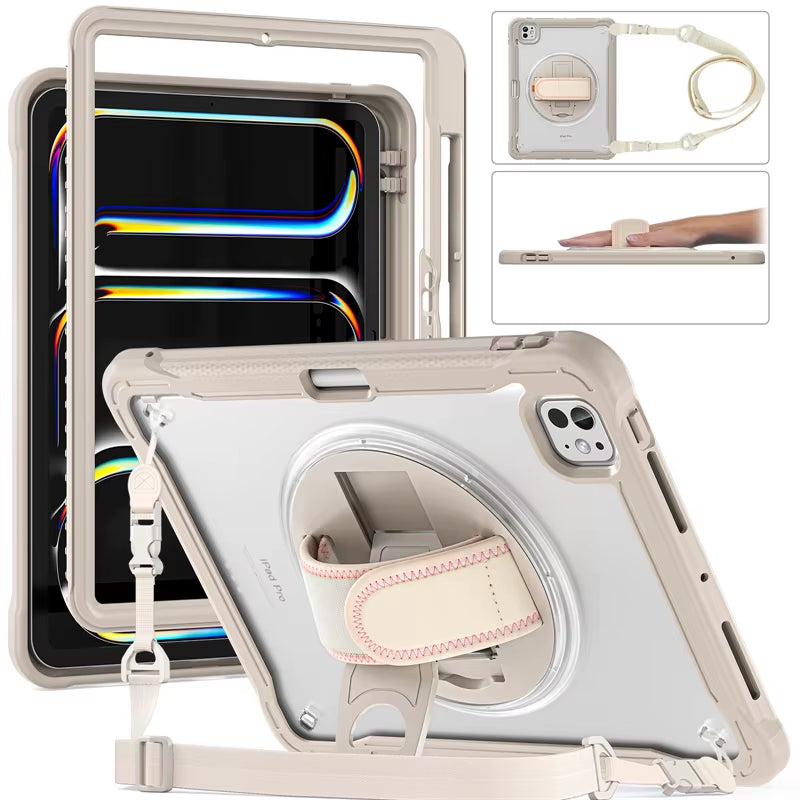 Shockproof iPad Case with Strap